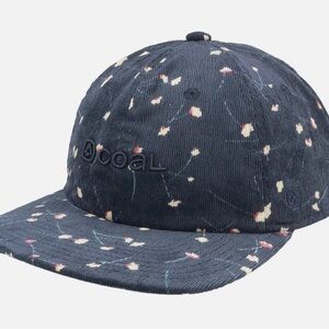 Coal Floral Corduroy Cap - Navy
